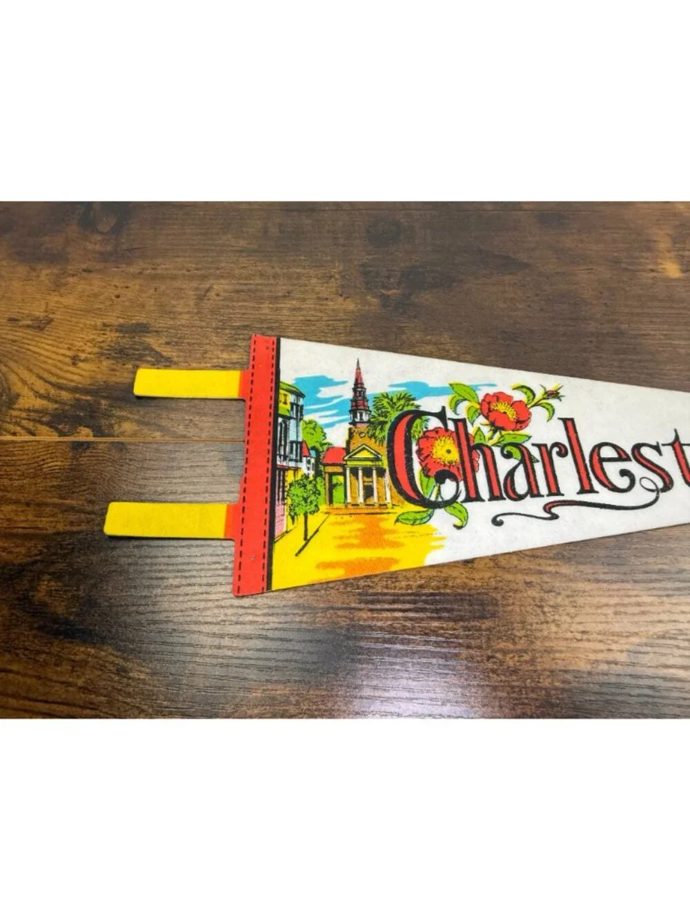 Vintage Charleston SC Felt Pennant 14 inches